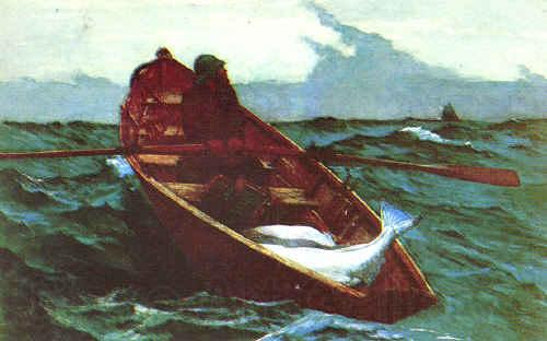 Winslow Homer Fog Warning Spain oil painting art